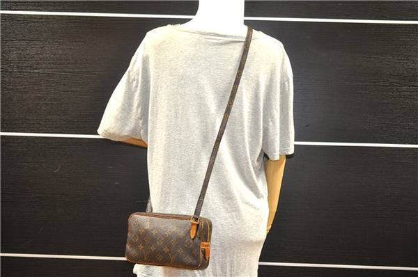 Auth Louis Vuitton Monogram Marly Bandouliere Shoulder Cross Bag M51828 LV 1237G