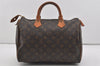 Authentic Louis Vuitton Monogram Speedy 30 Hand Boston Bag M41526 LV 1237I