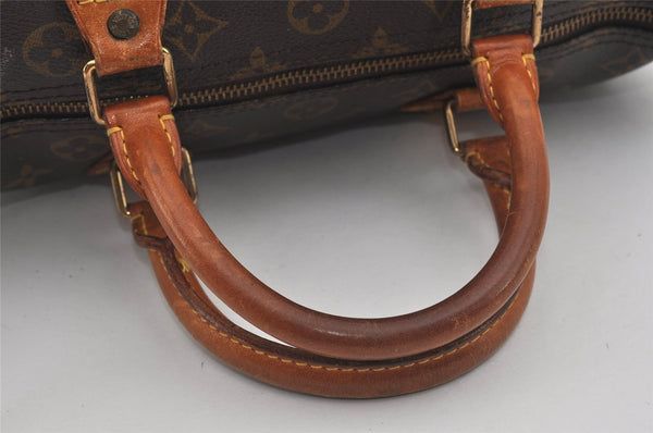 Authentic Louis Vuitton Monogram Speedy 30 Hand Boston Bag M41526 LV 1237I