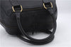 Authentic BURBERRY Vintage Leather Shoulder Tote Bag Black 1238D