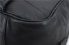 Authentic BURBERRY Vintage Leather Shoulder Tote Bag Black 1238D