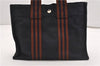 Authentic HERMES Fourre Tout PM Hand Tote Bag Canvas Navy 1238G