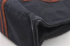 Authentic HERMES Fourre Tout PM Hand Tote Bag Canvas Navy 1238G