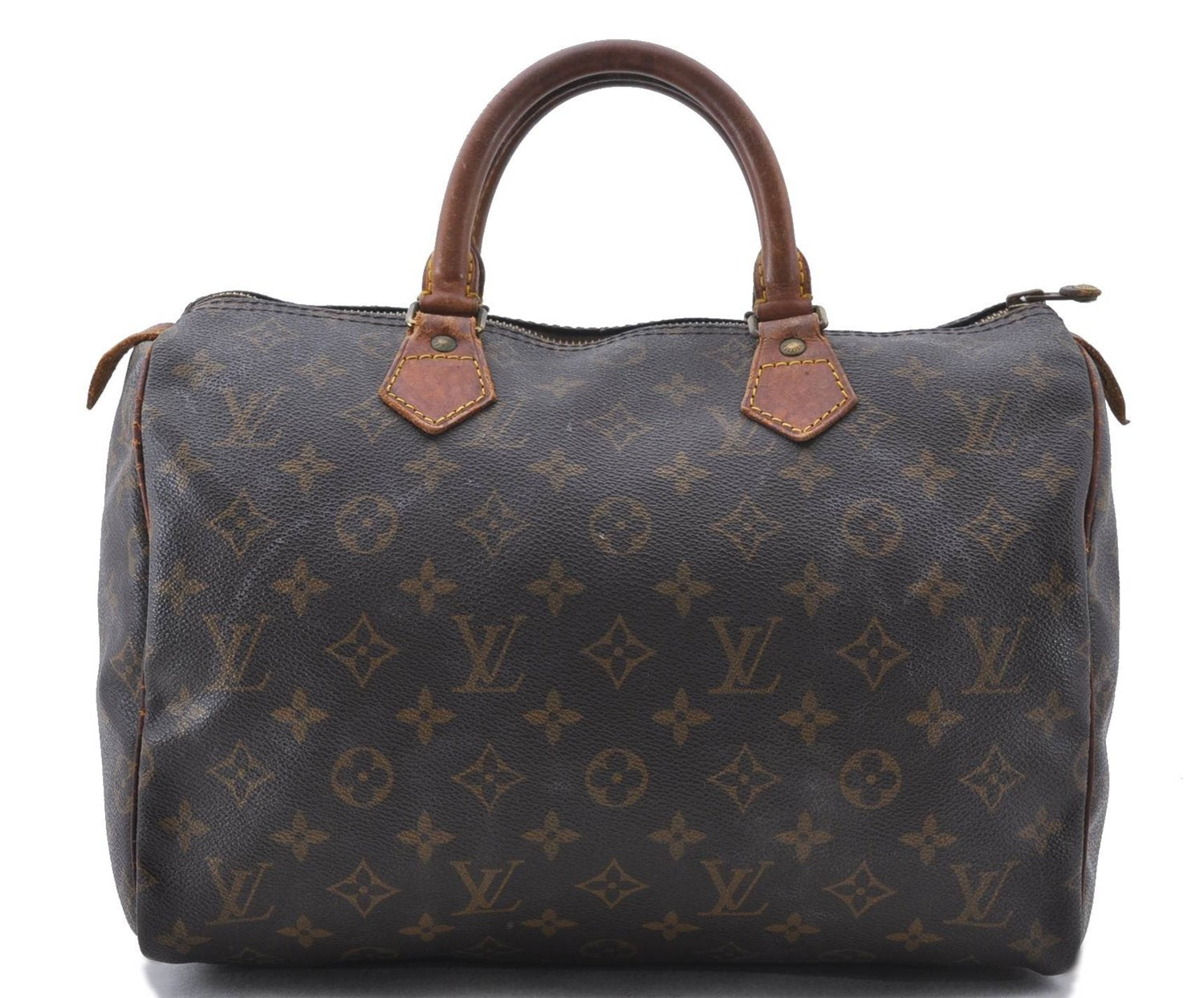 Authentic Louis Vuitton Monogram Speedy 30 Hand Bag M41526 LV 1239D