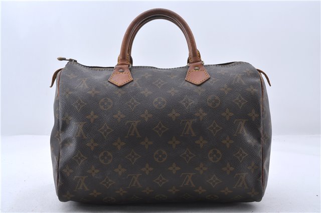 Authentic Louis Vuitton Monogram Speedy 30 Hand Bag M41526 LV 1239D