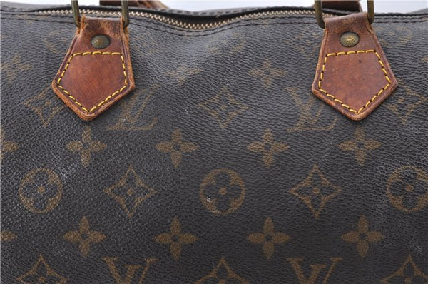 Authentic Louis Vuitton Monogram Speedy 30 Hand Bag M41526 LV 1239D