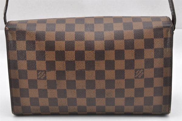 Authentic Louis Vuitton Damier Tribeca Long Shoulder Hand Bag N51160 LV 1239I