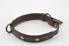 Authentic Louis Vuitton Monogram Collar Baxter MM Dog Collar M58071 LV 1240G