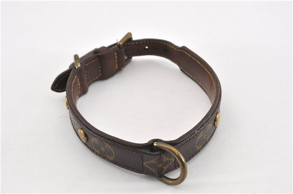 Authentic Louis Vuitton Monogram Collar Baxter MM Dog Collar M58071 LV 1240G