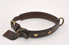 Authentic Louis Vuitton Monogram Collar Baxter MM Dog Collar M58071 LV 1240G