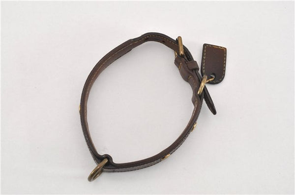 Authentic Louis Vuitton Monogram Collar Baxter MM Dog Collar M58071 LV 1240G