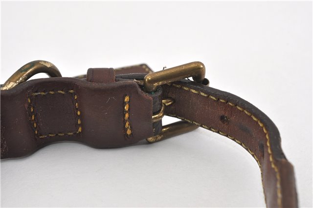 Authentic Louis Vuitton Monogram Collar Baxter MM Dog Collar M58071 LV 1240G