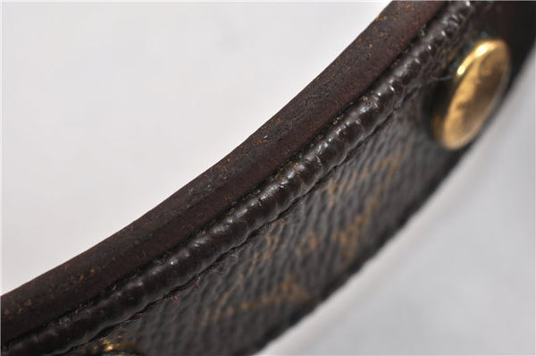 Authentic Louis Vuitton Monogram Collar Baxter MM Dog Collar M58071 LV 1240G
