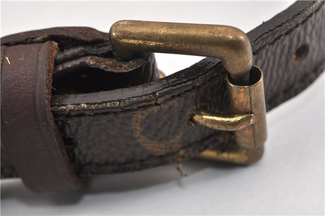 Authentic Louis Vuitton Monogram Collar Baxter MM Dog Collar M58071 LV 1240G