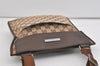 Authentic GUCCI Shoulder Cross Body Bag GG Canvas Leather 27639 Brown 1240I
