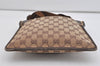Authentic GUCCI Shoulder Cross Body Bag GG Canvas Leather 27639 Brown 1240I