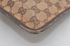 Authentic GUCCI Shoulder Cross Body Bag GG Canvas Leather 27639 Brown 1240I