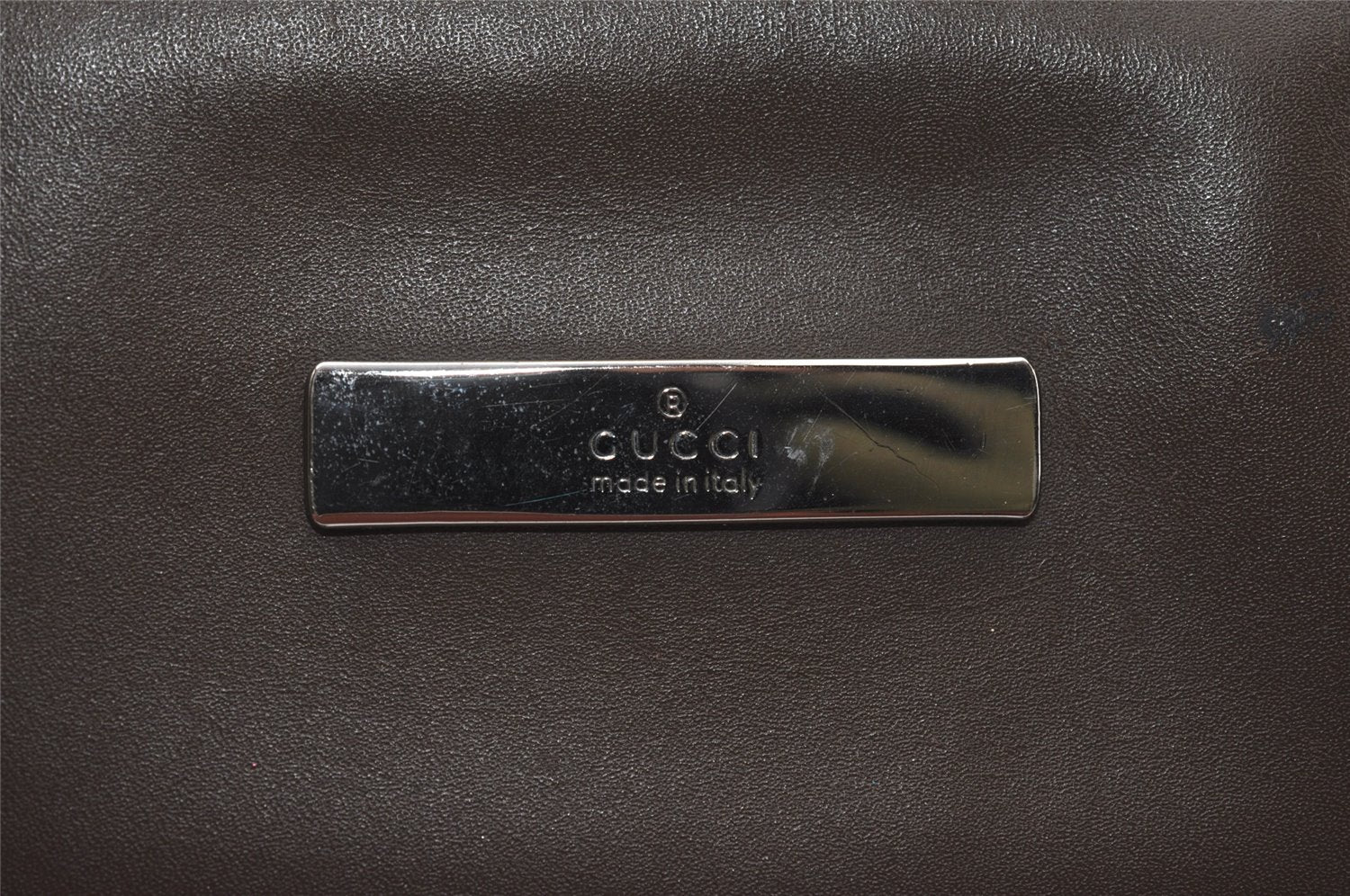 Authentic GUCCI Shoulder Cross Body Bag GG Canvas Leather 27639 Brown 1240I