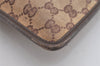 Authentic GUCCI Shoulder Cross Body Bag GG Canvas Leather 27639 Brown 1240I