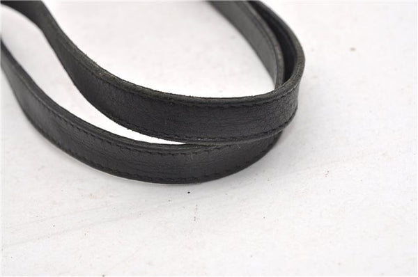 Authentic GUCCI Shoulder Hand Tote Bag GG Canvas Leather 0021099 Black 1241G