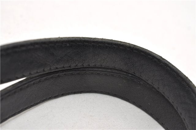 Authentic GUCCI Shoulder Hand Tote Bag GG Canvas Leather 0021099 Black 1241G