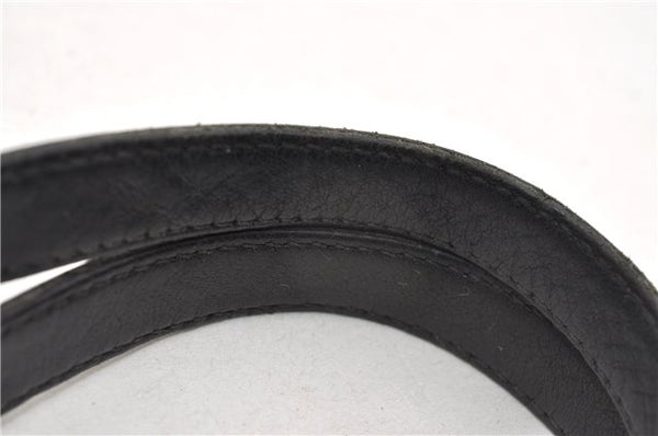 Authentic GUCCI Shoulder Hand Tote Bag GG Canvas Leather 0021099 Black 1241G