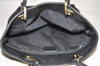Authentic GUCCI Shoulder Hand Tote Bag GG Canvas Leather 0021099 Black 1241G