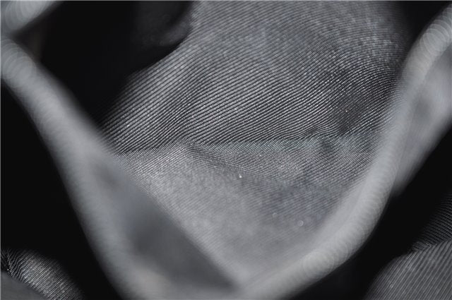 Authentic GUCCI Shoulder Hand Tote Bag GG Canvas Leather 0021099 Black 1241G