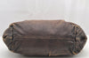 Authentic PRADA Vintage Leather Shoulder Tote Bag Brown 1241I