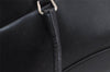 Authentic PRADA VITELLO FRAME Leather Shoulder Hand Bag B11103 Black 1243I