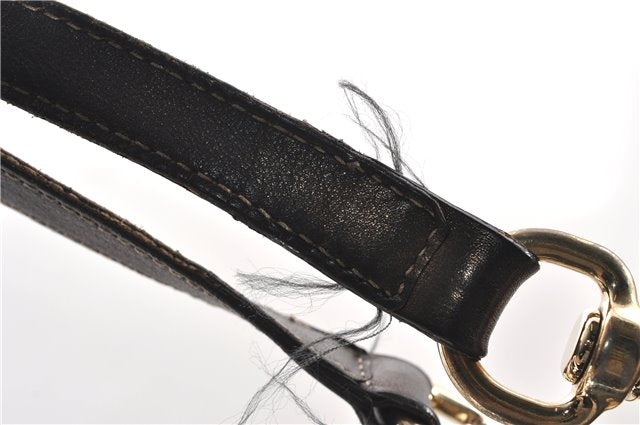 Authentic GUCCI Positano Shoulder Tote Bag GG Canvas Leather 153033 Beige 1244G