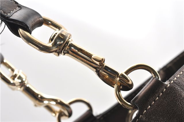 Authentic GUCCI Positano Shoulder Tote Bag GG Canvas Leather 153033 Beige 1244G