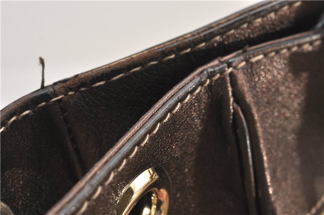 Authentic GUCCI Positano Shoulder Tote Bag GG Canvas Leather 153033 Beige 1244G