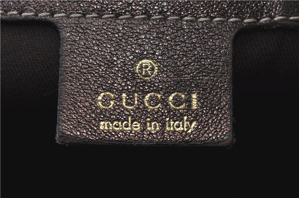 Authentic GUCCI Positano Shoulder Tote Bag GG Canvas Leather 153033 Beige 1244G