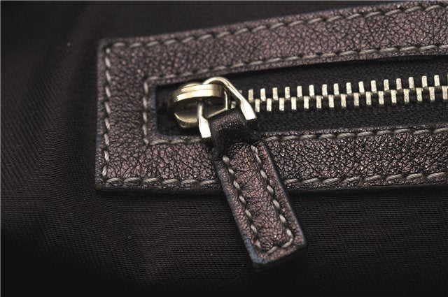 Authentic GUCCI Positano Shoulder Tote Bag GG Canvas Leather 153033 Beige 1244G