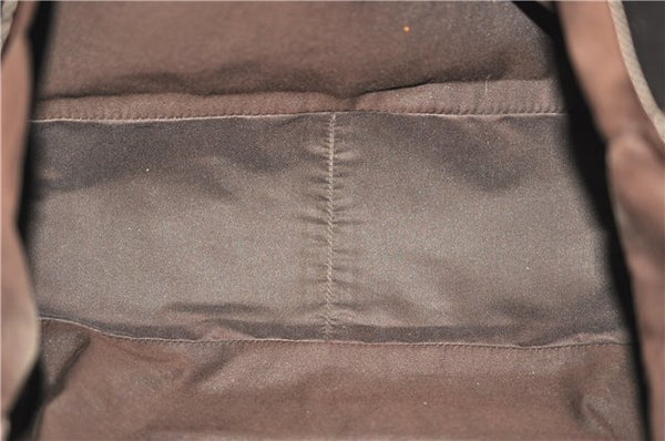 Authentic GUCCI Positano Shoulder Tote Bag GG Canvas Leather 153033 Beige 1244G