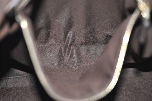 Authentic GUCCI Positano Shoulder Tote Bag GG Canvas Leather 153033 Beige 1244G