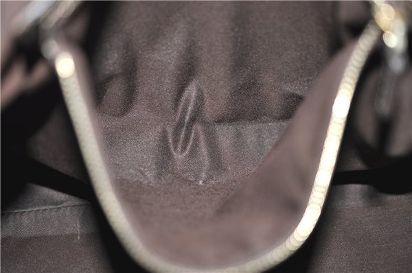 Authentic GUCCI Positano Shoulder Tote Bag GG Canvas Leather 153033 Beige 1244G