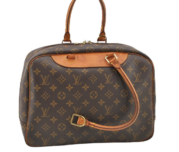 Authentic Louis Vuitton Monogram Deauville Hand Bag M47270 LV Junk 1245G