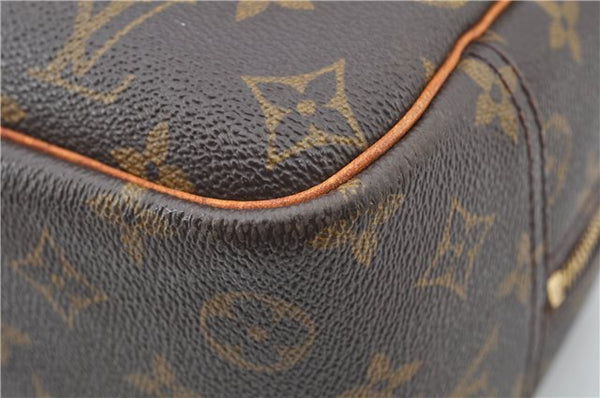 Authentic Louis Vuitton Monogram Deauville Hand Bag M47270 LV Junk 1245G