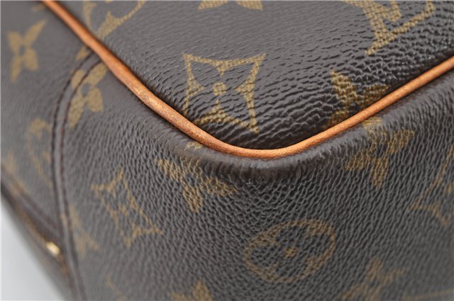 Authentic Louis Vuitton Monogram Deauville Hand Bag M47270 LV Junk 1245G