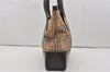 Authentic Burberrys Nova Check Shoulder Tote Bag Canvas Leather Beige 1245I