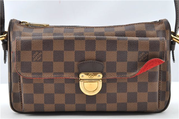 Authentic Louis Vuitton Damier Ravello GM Shoulder Cross Bag N60006 LV 1246G