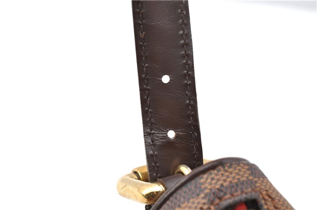 Authentic Louis Vuitton Damier Ravello GM Shoulder Cross Bag N60006 LV 1246G