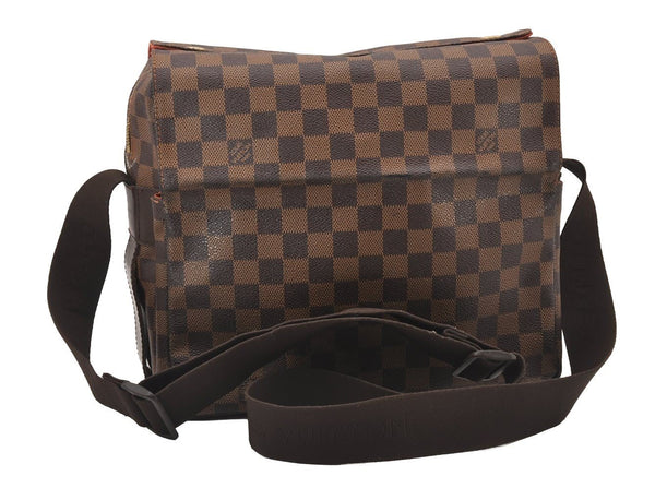 Authentic Louis Vuitton Damier Naviglio Shoulder Cross Body Bag N45255 LV 1246I