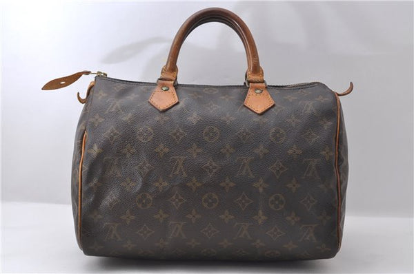 Authentic Louis Vuitton Monogram Speedy 30 Hand Bag M41526 LV 1247D