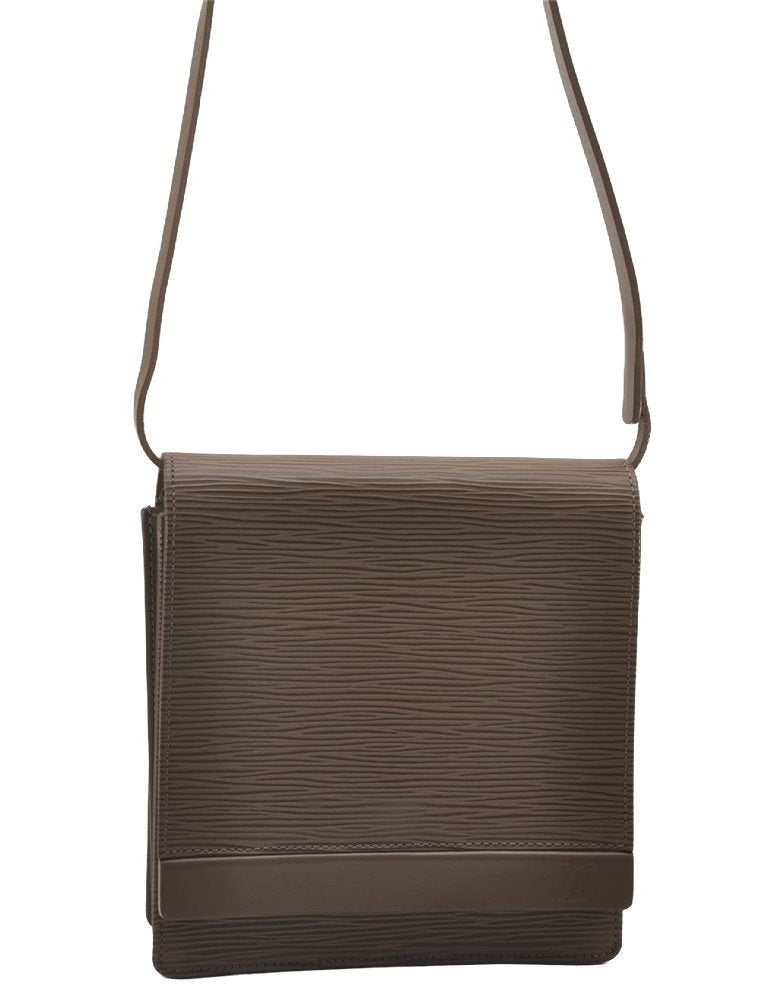 Authentic Louis Vuitton Epi Biarritz Shoulder Bag Purse Gray M5293C LV 1247I