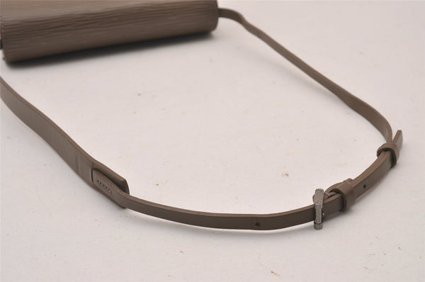 Authentic Louis Vuitton Epi Biarritz Shoulder Bag Purse Gray M5293C LV 1247I