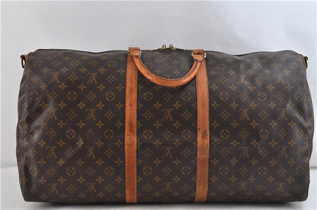 Auth Louis Vuitton Monogram Keepall Bandouliere 60 Boston Bag M41412 LV 1248D