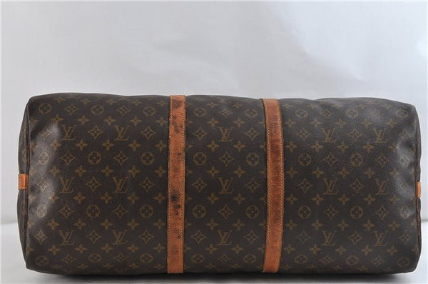 Auth Louis Vuitton Monogram Keepall Bandouliere 60 Boston Bag M41412 LV 1248D